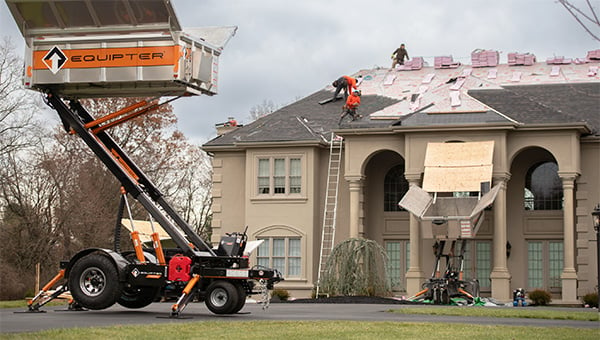 Multiple Equipter 4000 on a roofing job