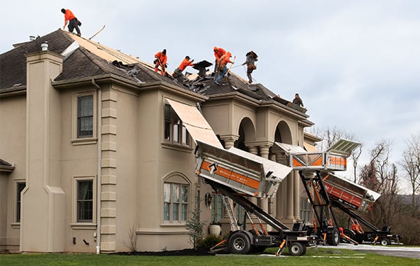 Multiple Equipter 4000s on a large residential roofing job
