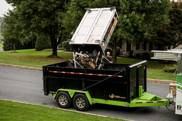 Equipter RB4000 and roofing dump trailer