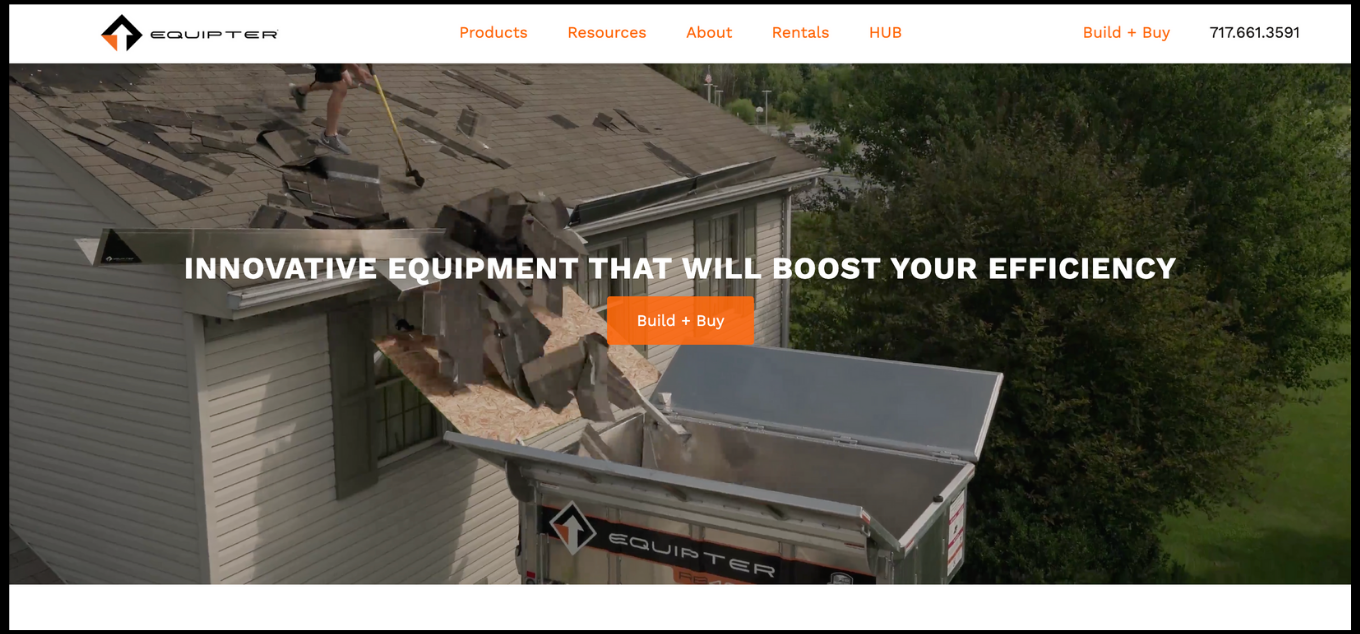 equipter on website