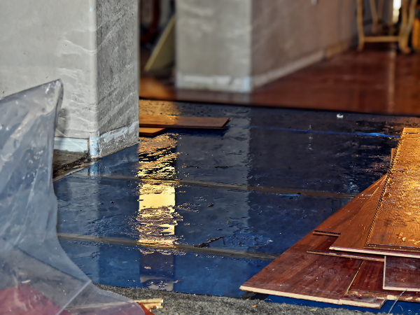 floor water damage