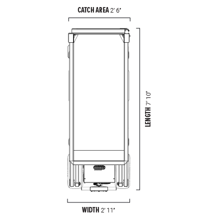 equipter 2000 catch area