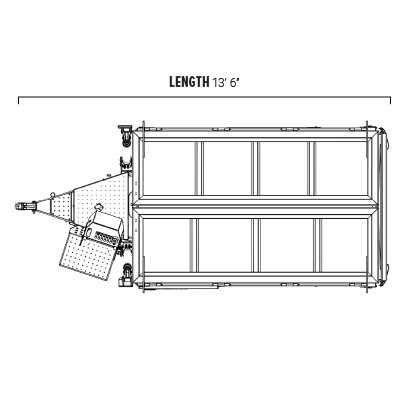 equipter 4000 length for transportation