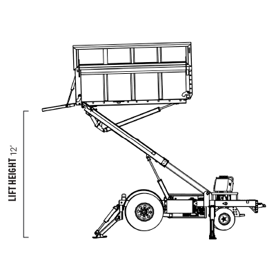 how high does the equipter 4000 lift