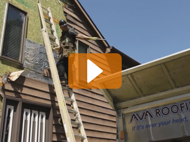 AVA Roofing & Siding Equipter RB4000 siding job