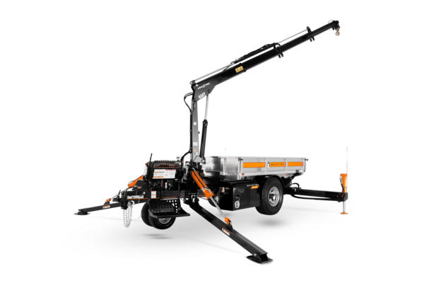 Equipter 5400 mobile crane for moving cemetery monuments
