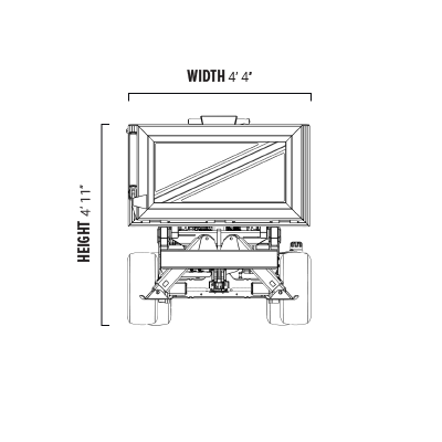 how wide is the equipter 2500