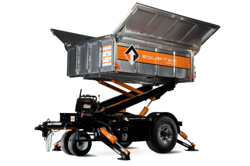 Equipter 4000 drivable roofing dumpster
